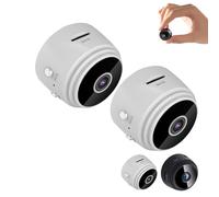 Genérico Secret Scope Camera, Secret Camera, Secret Scope Magnetic Mini Security Cameras, Scope Mini Security, WiFi Camears Outdoor Wireless 1080p HD (White,2pcs)