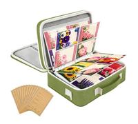 Genérico Seed Storage Organizer Book - Oxford Cloth Material 35x14x22cm Garden Seed Saving Binder - Reusable Śeed Envelopes And 30 Clear Pockets Holder - For Garden Planning And Šeed Collection