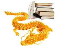 Genérico Segmented Dragon Figurine - 3D Sculpture, 30cm Flexible Model for Home Decoration, Printed Toy with Dynamic Poses, Mythical Design, Dragon Ornament for Car Interior and Living Room