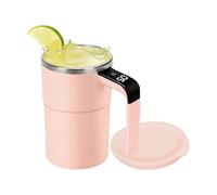 Genérico Selbstrührende Tasse - Rührbecher | Coffee Mug Mit Automatischer Rührfunktion Für Kaffee & Tee, Aufladbarer 380ml Getränkebecher Mit Deckel, Weiß - Neuheit