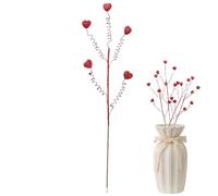 Genérico Selecciones para San Valentín - Decoración Decorativa En Forma De Corazón,Ramas De Bayas Artificiales - para Banquete, Navidad, Fiestas, Dormitorio Y Sala De