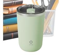 Genérico Self Stirring Cup, Magnetic Self Mixing Coffee Mug with 350ml Capacity, Rechargeable Portable Cup, for Women Men Fitness Enthusiasts Professionals College Students Tea Shakes Powder, Silver