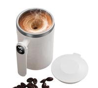 Genérico Self Stirring Cup - Usb Rechargeable Stainless Steel Drinkware, Built In Lcd Thermograph Mug, Automatic Self Mixing Beverage Container | Portable Travel Tumbler For Tea Milk Hot Chocolate