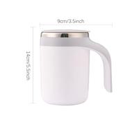 Genérico Self Stirring Mug - 380ml Travel Stirring Coffee Mugs, Reusable Large Capacity Rotating Auto Magnetic Coffee Mug Giftfor Hot Chocolate, Cofffee, Brown Sugar