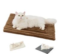 Genérico Self Warming Mat, Self Warming Pet Mat, 2026 Upgraded Non-Electric, Warm and Non-Slip, Soft Washable, for Cats and Small Dogs (Brown,Small)