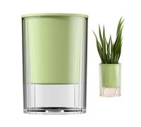 Genérico Self Watering Plant Pot - Double Layer Desk Planter Clear Base for Water Monitoring | Indoor Gardening Container with Home Office Balcony, Windowsill Bedroom for Living Room Study Use