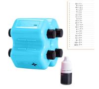 Genérico Sello de Matemáticas | Herramienta de Aprendizaje 4 en 1 para Rellenar | Sello Matemático | para Niños, Enseñanza de Multiplicación, División, y