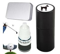 Genérico Sello Marcador de Pelota de Golf, Sello de Golf de Metal con Tinta Recargable, Plantilla de Marcado de Pelotas de de Secado rápido para identificar Pelotas de, Regalo de Golfista