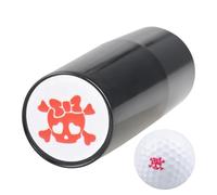 Generico Sello para marcadores de bola ABS de 5,3 cm, sello de bola de golf, diseño de calavera y impermeable | Compact Portable Ink Stamp, Balls Marking Tool for Dad, Husband, Boyfriend, tenis