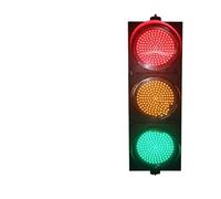 Genérico Semáforo LED Industrial - Señal Impermeable de 200 mm/300 mm en Rojo, Amarillo y Verde con Control Remoto, fácil configuración de 12 V/24 V gestión de tráfico y alertas de se