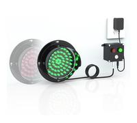 Genérico Semáforo LED, Luz de tráfico Bicolor Rojo/Verde, Semáforo de Montaje en Pared, Luz para Muelle de Carga Industrial, Conectar y Usar,200mm/8in
