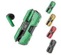 Genérico Semi-in-Ear Design Wireless Headse, 2025 New ANC/ENC Noise Cancelling Headphones for iOS & Android, Semi-in-Ear Wireless Headset, Stereo Wireless Earbuds Bluetooth Headphones (Green)