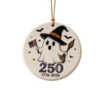 Generico Señal para puerta de Halloween 250°, decorativo 2D y | Adorno recuerdo fiesta USA 250 años para dormitorio, pared, ventana, jardín y fiesta de inauguración
