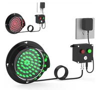 Genérico Señales de tráfico LED para muelles de Carga Rojo/Verde, luz LED 2 en 1 de detención y Avance, AC 110-240V, luz de señal Industrial de detención y Avance, Control por botón,125mm/5in
