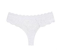 Genérico Señoras Bragas Patrón Translúcido Mi Encaje Tanga Memorias Femenino Elegante Intimo Ropa, blanco, S