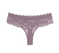 Genérico Señoras Bragas Patrón Translúcido Mi Encaje Tanga Memorias Femenino Elegante Intimo Ropa, caqui, S