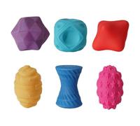 Genérico Sensory Balls for Infents, 6Pcs Soft Vinyl Textured Multi Ball Set