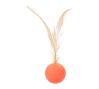Genérico Sensory Stimulation Ball - Indestructible Cat Ball | Rolling Chasing Toy | Portable Cat Feather Balls For Hunting Training Mental Simulation For Boredom Relief Indoor Outdoor Play