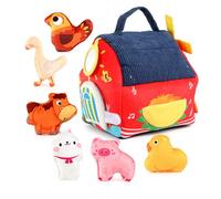 Genérico Sensory Toys - Travel Sensory Toys For | Soft Stuffed Animal Set, Farm Animal Soft Plush Set, Developmental Letter Recognition Game For Boys Girls Easter Birthday Shower Stocking