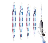 Generico Señuelo de Hielo - 4 Piezas Equipo fosforescente con Anzuelo - para bagre, Trucha, Aguas, Dulces y saladas