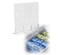 Genérico Separador Ajustable para Congelador Horizontal, Organizador Nevera | Acero al carbón，Ancho ajustable 33-91cm，Altura 57-68cm，Base reforzada，Malla densa，Fácil montaje(W:51-57 cm-H:65 cm)