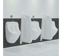 Genérico Separador de privacidad de urinario de Pared cerámica Blanco,Bricolaje,Fontanería,Piezas para fontanería,Baños y bidés,Urinarios-143852