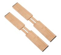 Genérico Separadores De Cajones - Separadores De Cajones De Cocina, 2 Organizadores De Cajonees De Madera Expandibles, De Almacenamiento Ajustables, | Divisor Extensible Multiusos Para Utensilios De