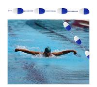 Genérico Separadores de carriles de Piscina, línea Flotante, Cuerda separadora de Seguridad para Piscinas, boya, Escalera portátil para Piscinas, Cuerda separadora de ca