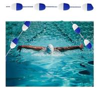 Genérico Separadores de carriles de Seguridad para Piscinas: Boyas flotantes de Cuerda de Nailon con Ganchos para Zonas peligrosas, marcadores divisores de Piscina de 5 m/16,4 pies para una Mayor seg