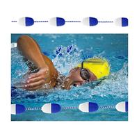 Genérico Separadores de carriles de Seguridad para Piscinas de 14,4 m (47 pies) de Alta Visibilidad. Boyas de Cuerda Flotante de Nailon duraderas con Ganchos para marcar Piscinas y Zonas peligrosas.