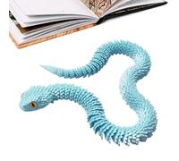 Genérico Serpiente Articulada - Figura Animal Móvil Juguete | Serpiente Realista para Relleno y Decoraciones - Oficina, Mesa, Interior del Coche, Estantería, Habitación, Biblioteca
