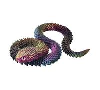 Genérico serpiente articulada, juguete animal creado por impresión 3D | Serpiente realista para engaños decoración de escritorio, estante interior, coche, mesita de noche dormitorio