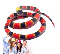 Genérico Serpiente Falsa Realista: Modelo de Reptil de Goma Flexible, Pieza de exhibición de de Serpiente Realista | Herramienta Repelente Visual para Control de plagas al Aire Libre, de Broma p