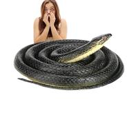 Genérico Serpientes Extensibles - Juguete de Reptile realista para bromas | Gran Figura Verde de Goma Flexible, novedad, cerca del Jardín, decoración, Rama, Truco de miedo, Familia,
