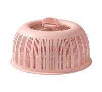 Genérico Serving Dish Covers 2-in-1 Vented Bowl Plate Food Strainer Basket Practical Daily Accessory, for Household, Kitchen, Dining Room, Countertop, Leftovers, Fruits, Family Dinner, Picnic