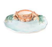 Genérico Serving Plate With Crab Shape - Dipping Bowl 31cm Food Platter