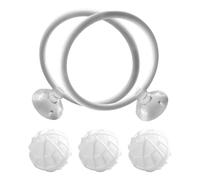 Genérico Set Aro Entrenamiento Betta, Aro Ejercicio con Bola Filtro Nitrificante Y Ventosas, Juguete Decoración Acuario para Betta, Diámetro 2.87 Pulgadas, Bola 1.57 Pulgadas, PP Silicona Algodón