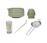 Genérico Set, Besen, Keramik Schale, Grüntee Zubereitung Zubehör, Japanisches Teezeremonie Kit, Geschenk Für Anfänger Liebhaber