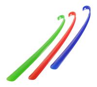 Genérico Set de 3 Calzadores para Zapatos Mango Ergonómico y Bordes Lisos, Herramienta Práctica Hogar y Personas Dificultades de Movilidad