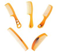 Genérico Set de 5 Peines Dentados para Cabello Rizado y Liso Plástico Resistente Antiestático Variedad de Tamaños y Formas 8 9 10 11 7 Adecuado para Peinado Diario y Desenredar