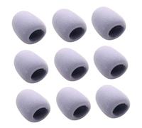 Genérico Set de 9 Fundas de EVA para Micrófono Inalámbrico Color Gris Protección Antiviento para Reuniones y Karaoke
