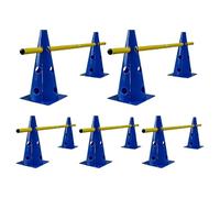 Genérico Set de Agilidad para Perros Curso en Patio | Kit de Entrenamiento con Vallas y Conos | Saltos para Perros,para Parques, Playas, Camping, Jardín, Senderismo, Interior y Exterior