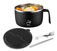 Genérico Set de Bol para Fideos,1200ml Portátil Tazones de Sopa Anti-quemaduras | Set de Cuencos Resistente al Calor,para Cocina Arroz Pho Pasta Avena Gumbo Ensalada Hogar Universidad