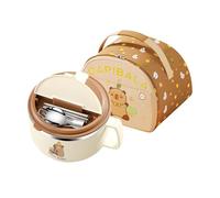 Genérico Set De Cuencos Para | Tazón Capibara 1300cl Con Palillos | Vajilla Portátil para Sopa Cenas Ensaladas Viajes - Sopa Fideos Ensalada Oficina Colegio Casa Viaje