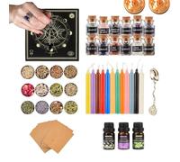 Genérico Set de de - Kit de Accesorios mágicos, colección de Ritual de Brujas, Herramientas espirituales | Paquete Ritual de ejecución de tamaño Compacto para práctica Personal, Conjunto de Regalos