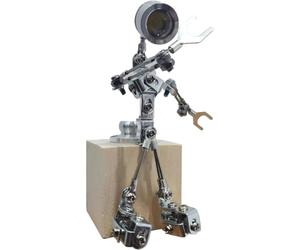Genérico Set de Lámpara de Robot de Metal Steampunk 3D DIY, Lámpara de Escritorio Creativa DIY, Decoración, Regalo para Adultos y Adolescentes