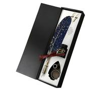 Genérico Set De Plumas De Ave | Material De Escritura Vintage,Plumas De Inmersión Retro,para Aficionados a la Escritura, Arte, Historia, Educación y Oficina