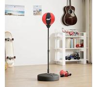 Genérico Set de Punching Ball Guantes y Bomba Altura Ajustable 81-122 cm,Boxeo y Artes Marciales,Equipamiento de Entrenamiento para Boxeo y Artes Marciales,Punchings y Sacos de entrenamiento-4016325