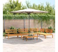 Genérico Set de sofás de palets de jardín 5 pzas Madera Maciza de Acacia,Asientos de Exterior,Sofás de exterior-3209430