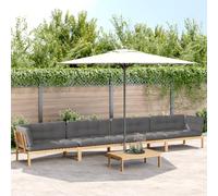 Genérico Set de sofás de palets de jardín y Cojines 5 pzas Madera Acacia,Asientos de Exterior,Sofás de exterior-3209380